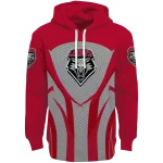 new mexico lobos concentric lines red black hoodie best selling