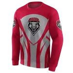 new mexico lobos concentric lines red black hoodie best selling