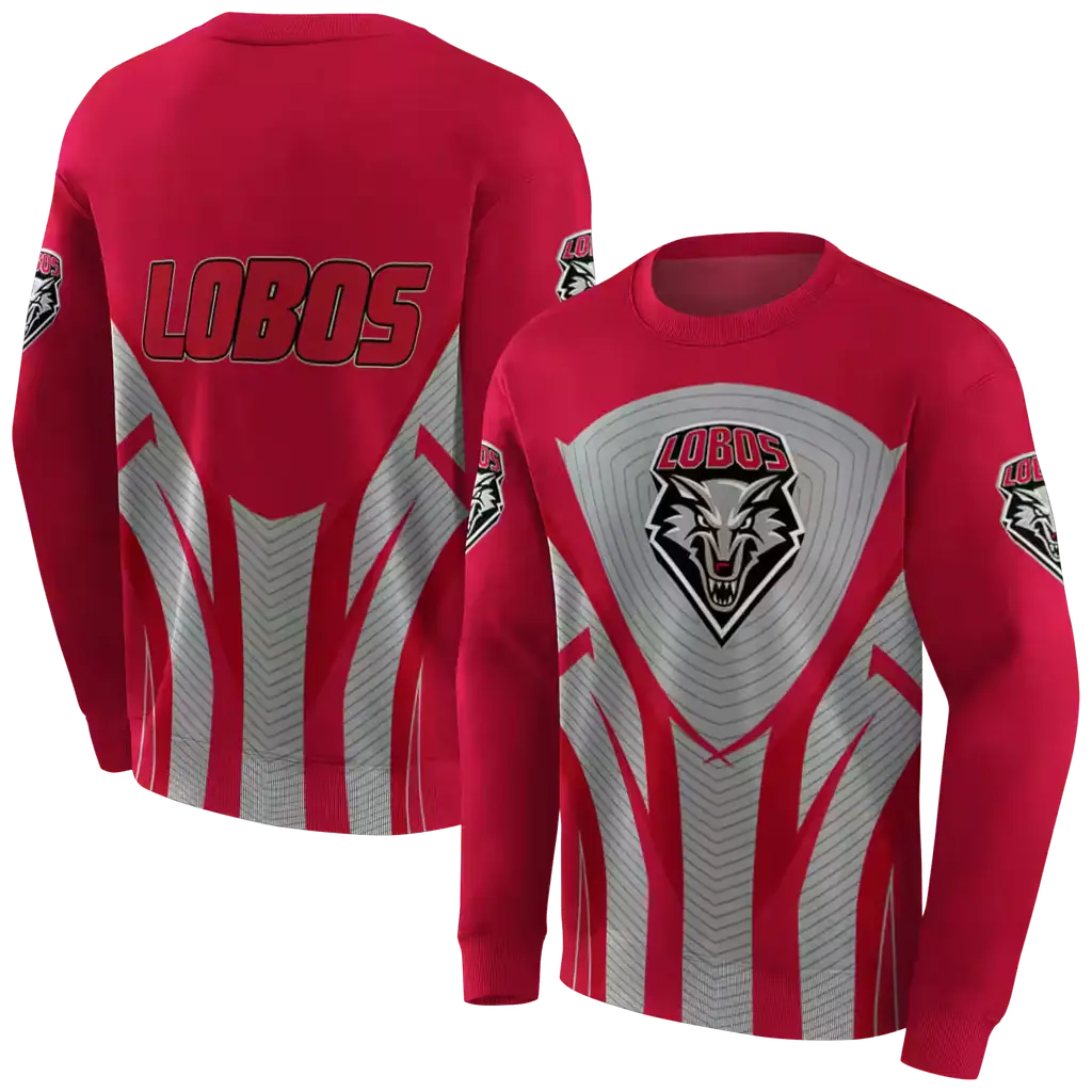 new mexico lobos concentric lines red black hoodie premium grade new mexico lobos concentric lines red black hoodie premium grade