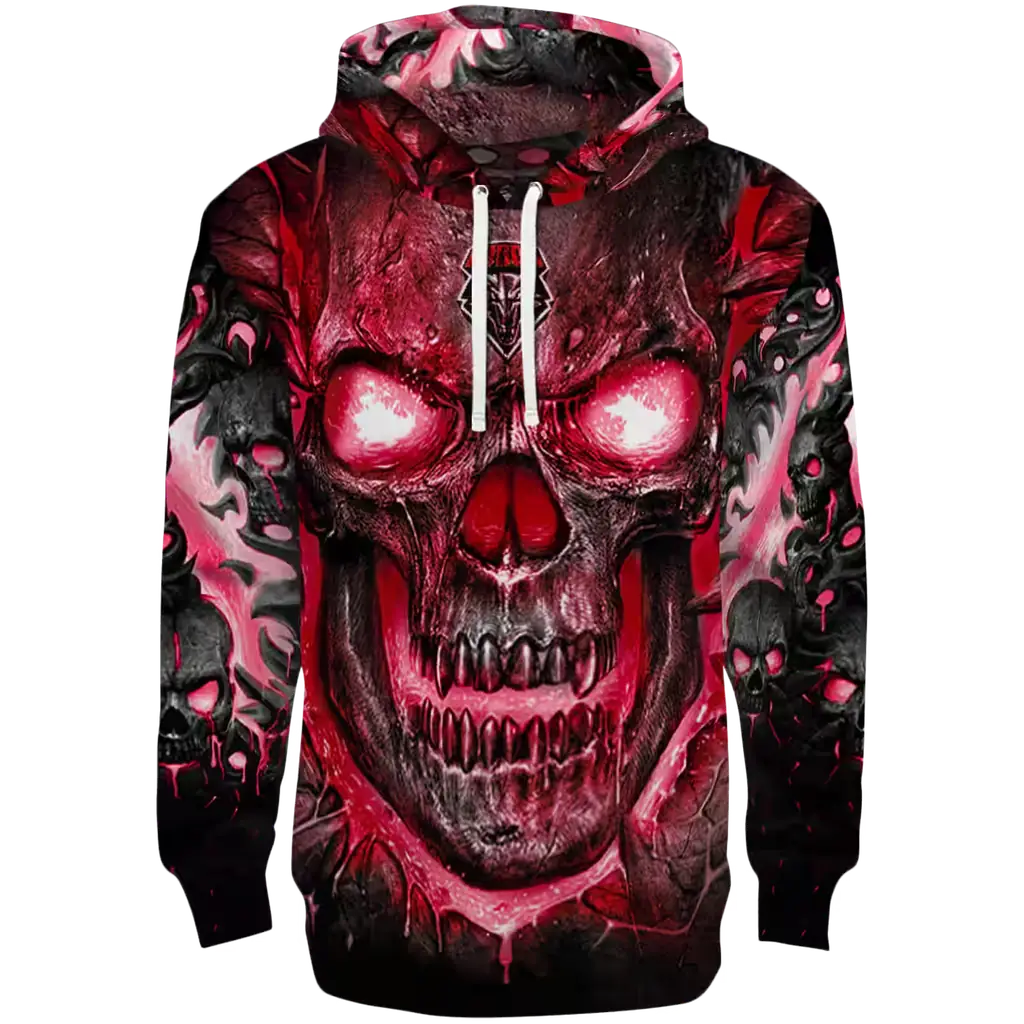 new mexico lobos demonic skull red black hoodie best selling new mexico lobos demonic skull red black hoodie best selling