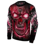 new mexico lobos demonic skull red black hoodie best selling