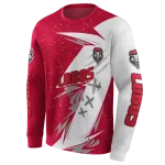 new mexico lobos dynamic slash red white hoodie best selling
