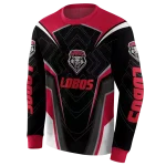 new mexico lobos futuristic pattern red black hoodie best selling