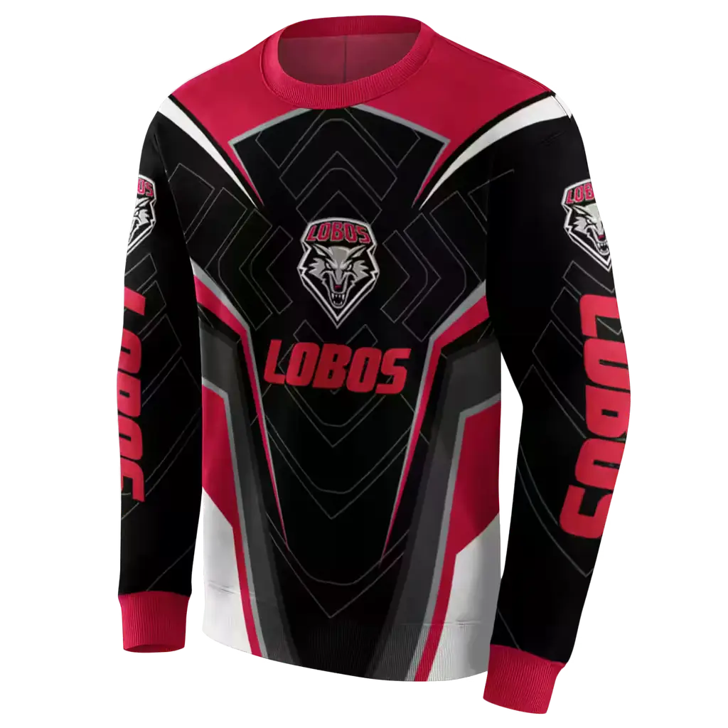 new mexico lobos futuristic pattern red black hoodie new arrival new mexico lobos futuristic pattern red black hoodie new arrival