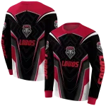 new mexico lobos futuristic pattern red black hoodie best selling