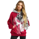new mexico lobos graphic punisher red white hoodie best selling
