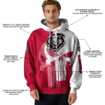 new mexico lobos graphic punisher red white hoodie best selling