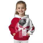 new mexico lobos graphic punisher red white hoodie best selling
