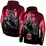 new mexico lobos halloween vibes red black hoodie best selling