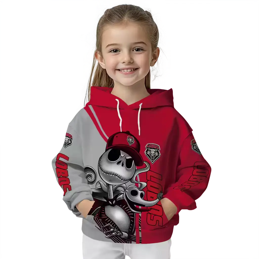 new mexico lobos jack skellington red hoodie top rated new mexico lobos jack skellington red hoodie top rated