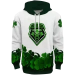 new mexico lobos lucky motif white green hoodie best selling