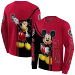 new mexico lobos mickey mouse red black hoodie best selling