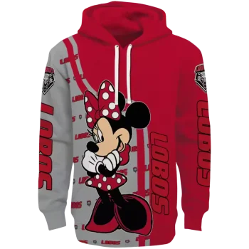 new mexico lobos minnie mouse red hoodie best selling
