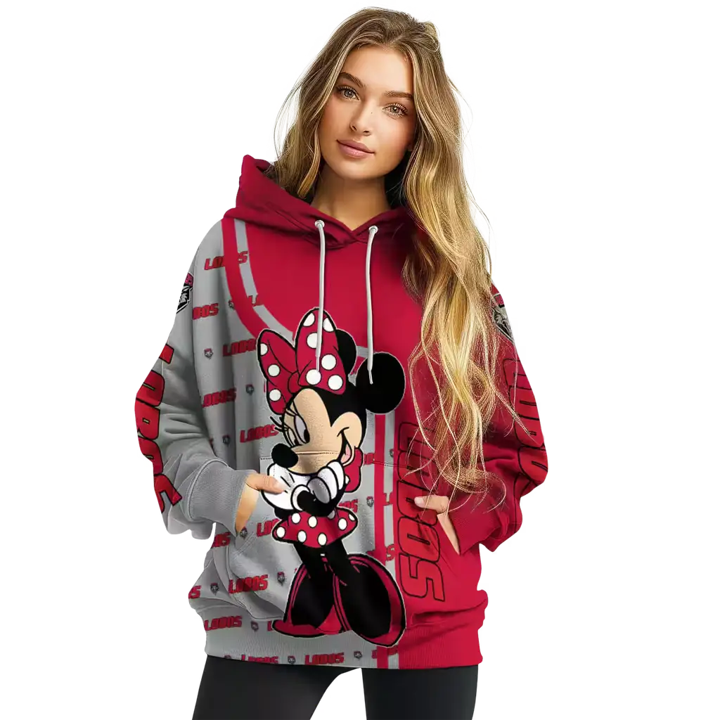 new mexico lobos minnie mouse red hoodie high quality new mexico lobos minnie mouse red hoodie high quality