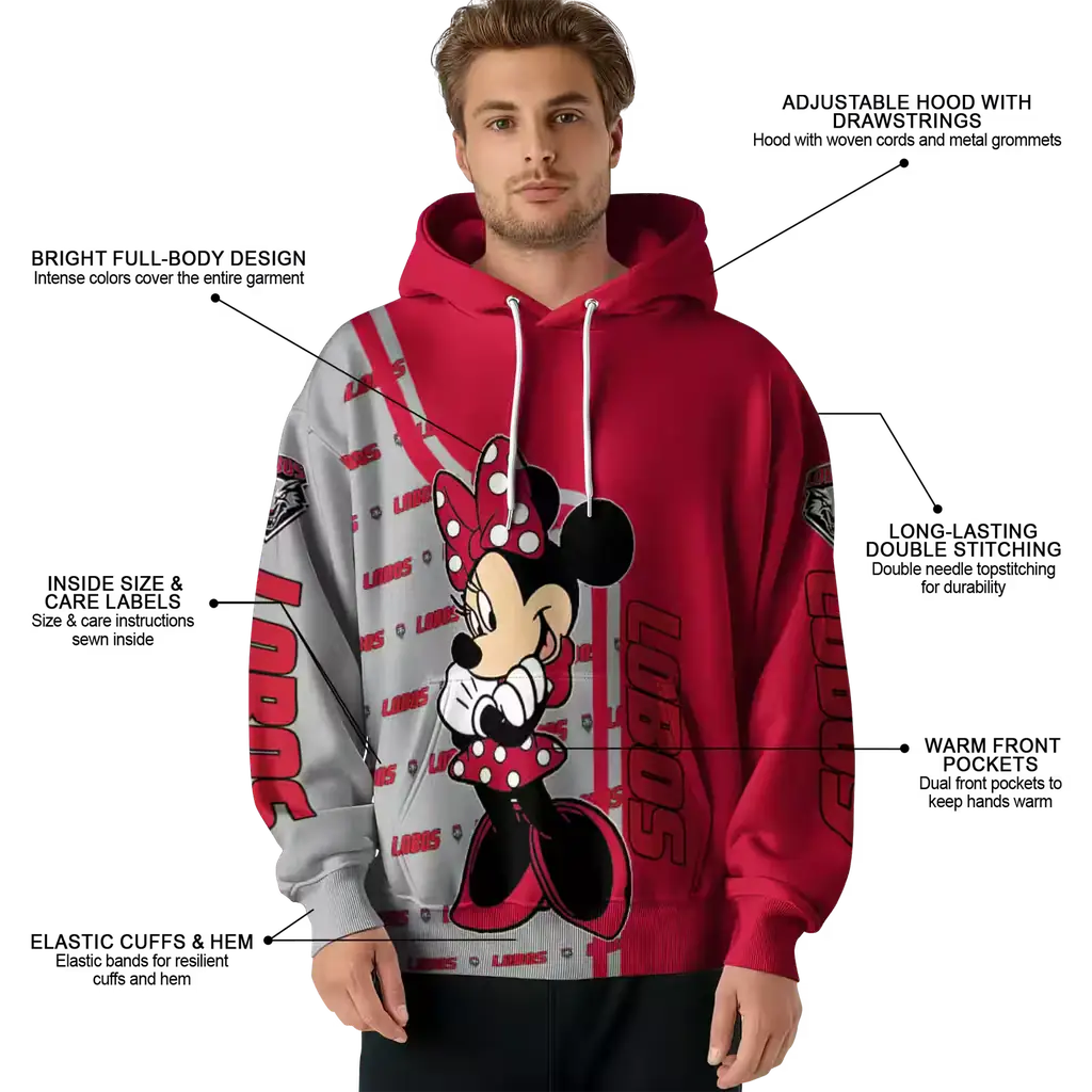 new mexico lobos minnie mouse red hoodie latest model new mexico lobos minnie mouse red hoodie latest model