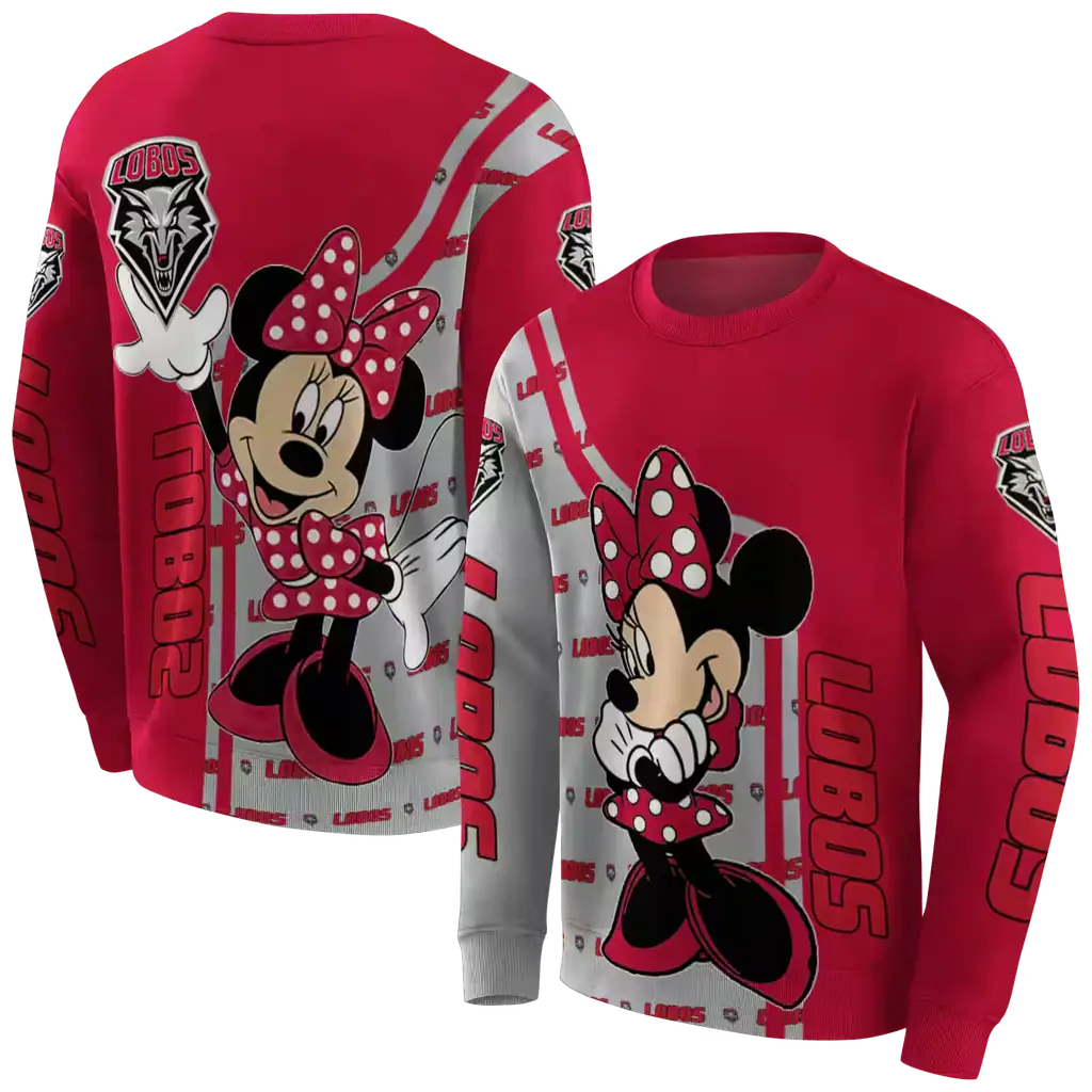 new mexico lobos minnie mouse red hoodie premium grade new mexico lobos minnie mouse red hoodie premium grade