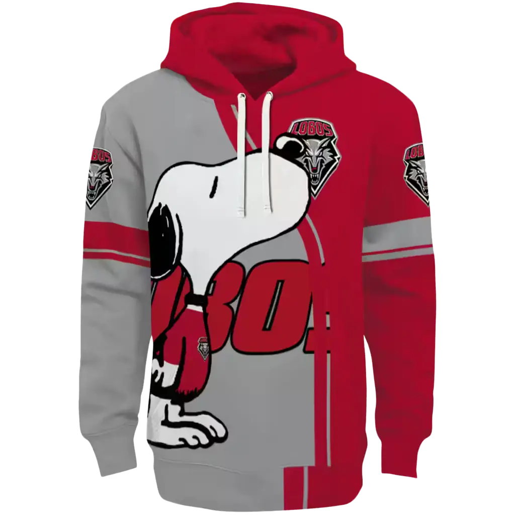 new mexico lobos playful snoopy red hoodie best selling new mexico lobos playful snoopy red hoodie best selling