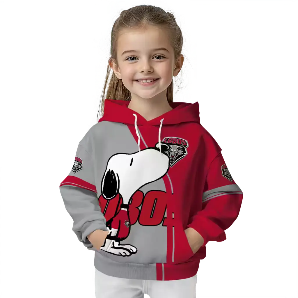 new mexico lobos playful snoopy red hoodie top rated new mexico lobos playful snoopy red hoodie top rated