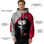 new mexico lobos skull punisher grey black hoodie best selling