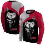 new mexico lobos skull punisher grey black hoodie best selling