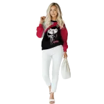 new mexico lobos skull punisher grey black hoodie best selling