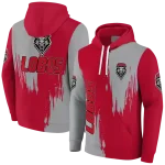 new mexico lobos splatter effect red hoodie best selling
