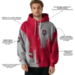 new mexico lobos splatter effect red hoodie best selling