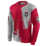 new mexico lobos splatter effect red hoodie best selling