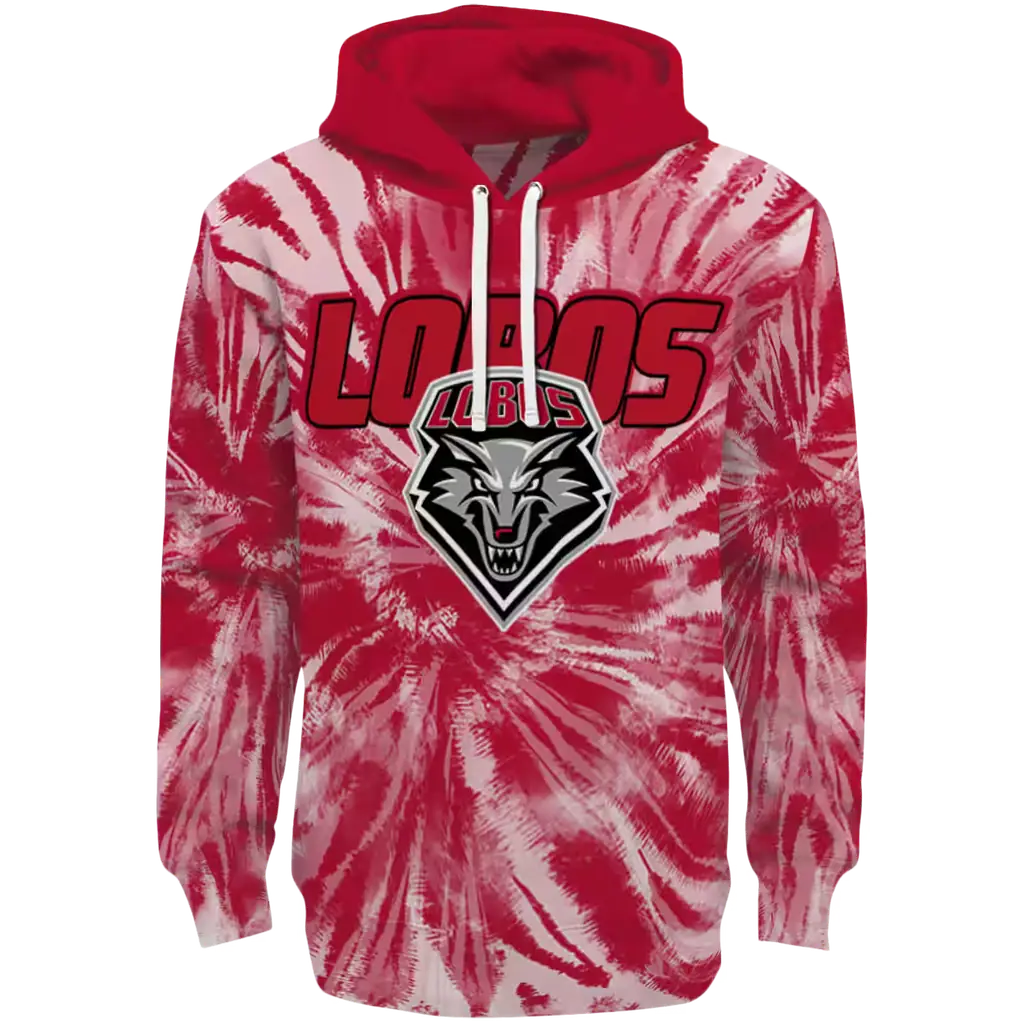 new mexico lobos tie dye pattern red hoodie best selling new mexico lobos tie dye pattern red hoodie best selling