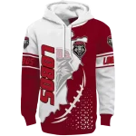 new mexico lobos triangular pattern red white hoodie best selling