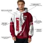 new mexico lobos triangular pattern red white hoodie best selling