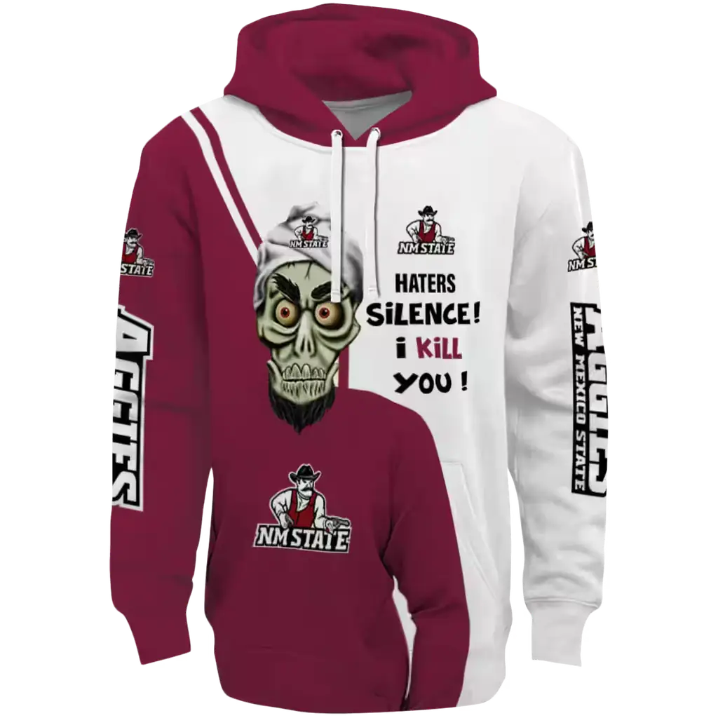 new mexico state aggies achmed skull crimson hoodie best selling new mexico state aggies achmed skull crimson hoodie best selling