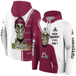 new mexico state aggies achmed skull crimson hoodie best selling