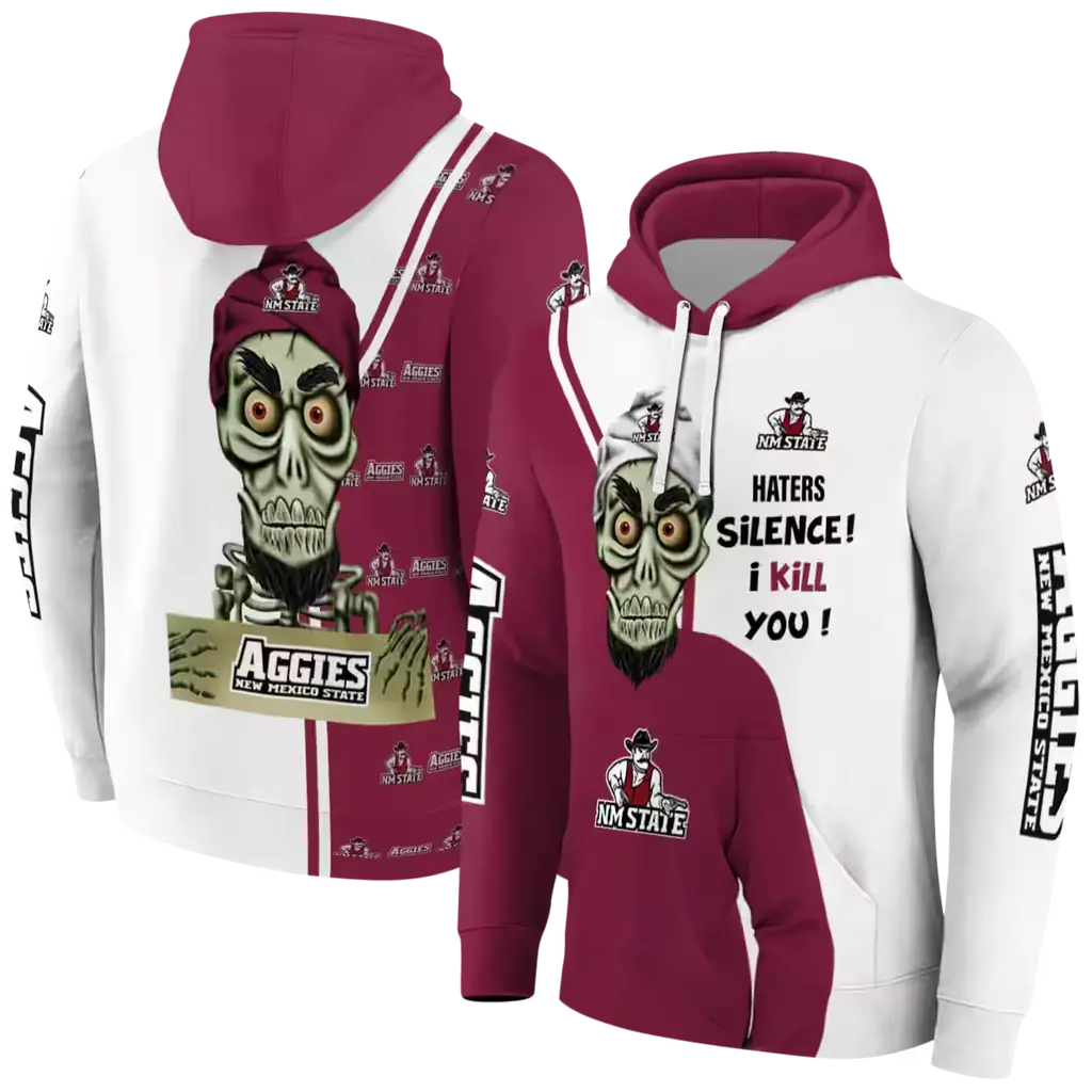 new mexico state aggies achmed skull crimson hoodie fashion forward new mexico state aggies achmed skull crimson hoodie fashion forward