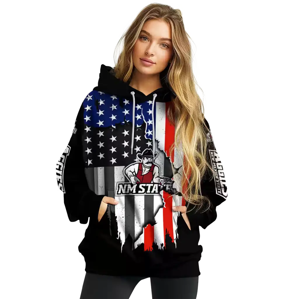 new mexico state aggies american pride black hoodie high quality new mexico state aggies american pride black hoodie high quality