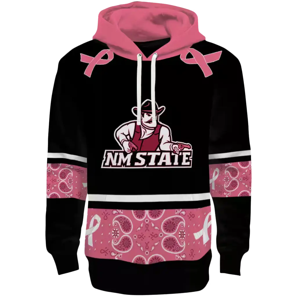 new mexico state aggies awareness ribbon black pink hoodie best selling new mexico state aggies awareness ribbon black pink hoodie best selling