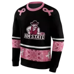 new mexico state aggies awareness ribbon black pink hoodie best selling