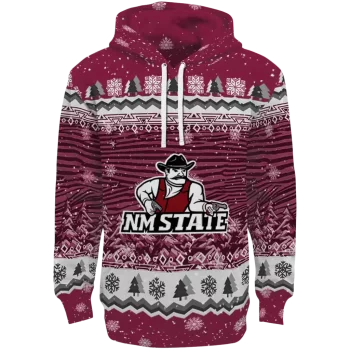 new mexico state aggies christmas trees crimson hoodie best selling