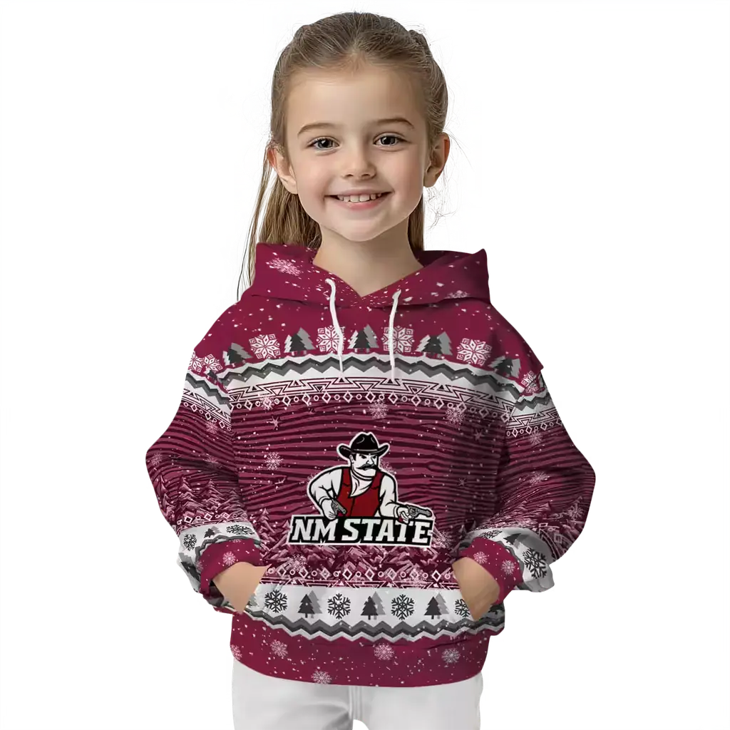new mexico state aggies christmas trees crimson hoodie top rated new mexico state aggies christmas trees crimson hoodie top rated