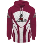 new mexico state aggies concentric lines crimson black hoodie best selling