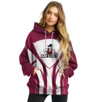 new mexico state aggies concentric lines crimson black hoodie best selling