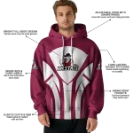 new mexico state aggies concentric lines crimson black hoodie best selling