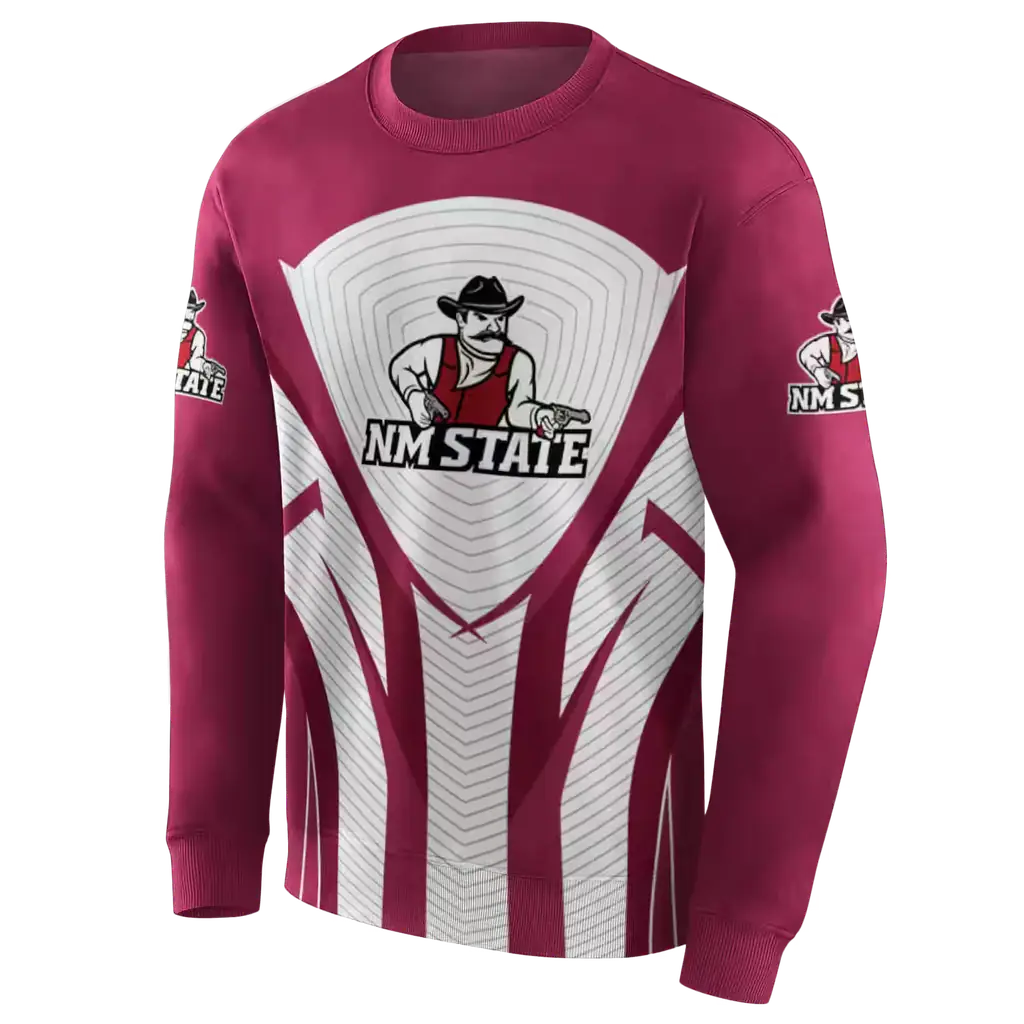 new mexico state aggies concentric lines crimson black hoodie new arrival new mexico state aggies concentric lines crimson black hoodie new arrival