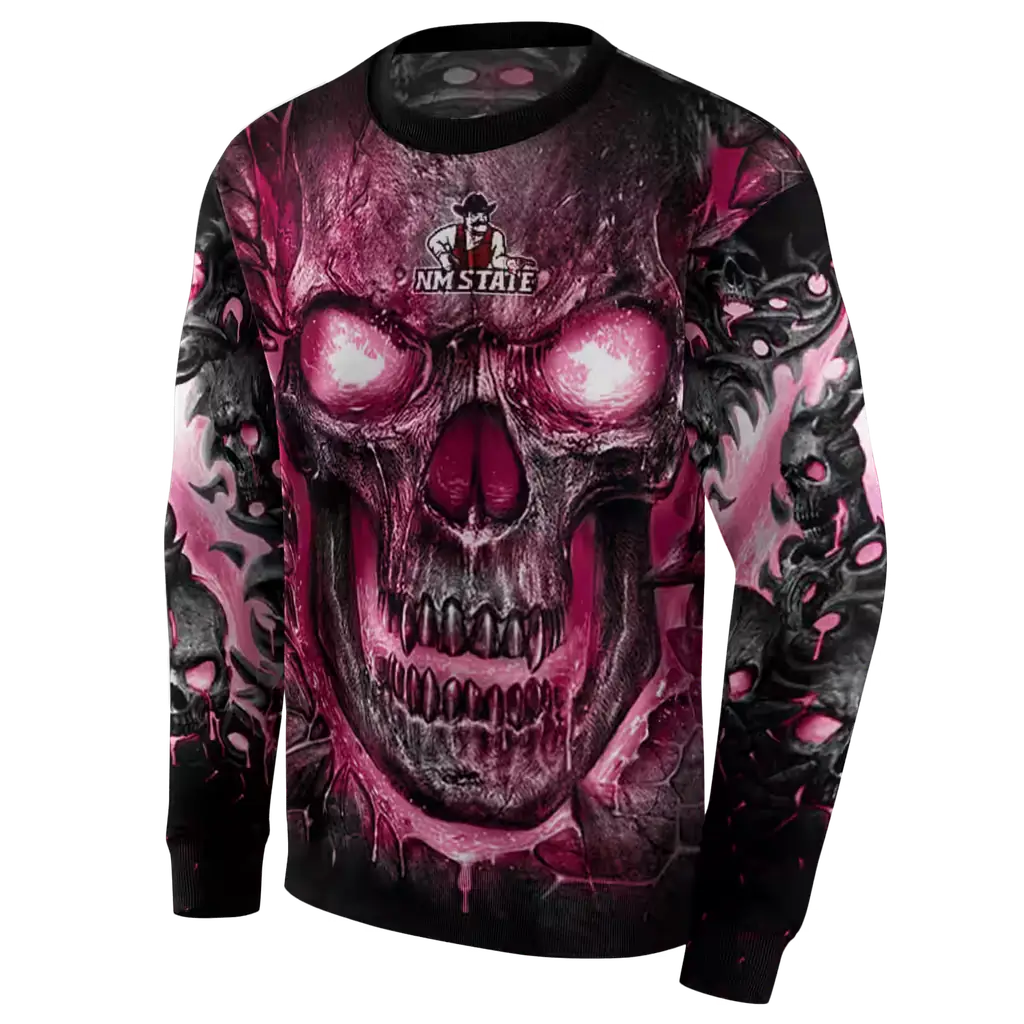 new mexico state aggies demonic skull crimson black hoodie new arrival new mexico state aggies demonic skull crimson black hoodie new arrival