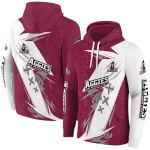 new mexico state aggies dynamic slash crimson white hoodie best selling