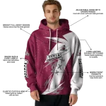 new mexico state aggies dynamic slash crimson white hoodie best selling