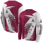 new mexico state aggies dynamic slash crimson white hoodie best selling
