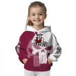 new mexico state aggies graphic punisher crimson white hoodie best selling
