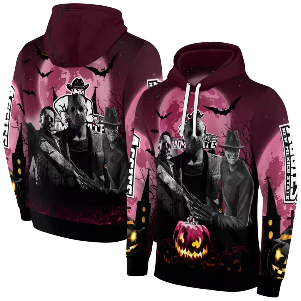 new mexico state aggies halloween vibes crimson black hoodie fashion forward new mexico state aggies halloween vibes crimson black hoodie fashion forward