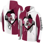 new mexico state aggies heartbeat graphic crimson hoodie best selling